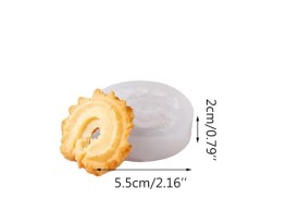 Molde silicona galletita danesa cresta 